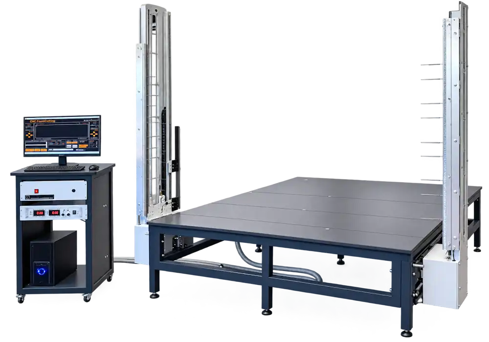 Máquina CNC de corte por hilo caliente de la serie RoofCut para aislamiento con pendiente de EPS, Neopor y XPS