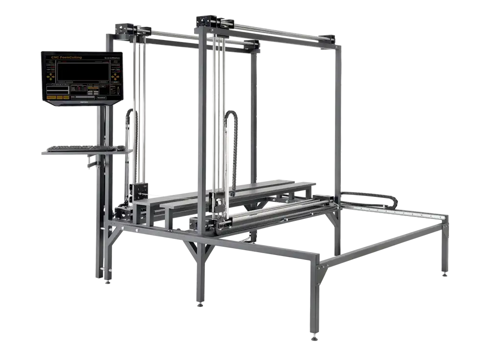CUT2510S con mesa de máquina ajustable