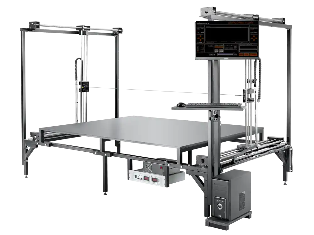 CUT2100S con mesa de máquina fija