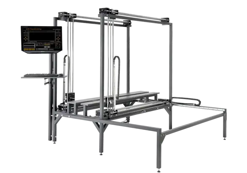 CUT2510S con mesa de máquina ajustable
