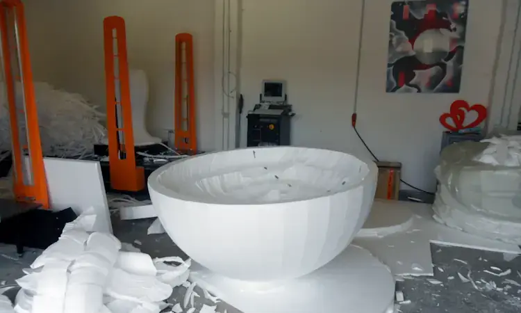 Vista de la fabricación de cnc-multitool en Ilmenau en 2019