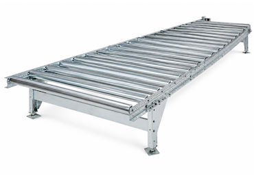 GT1313S roller conveyors for material infeed and outfeed